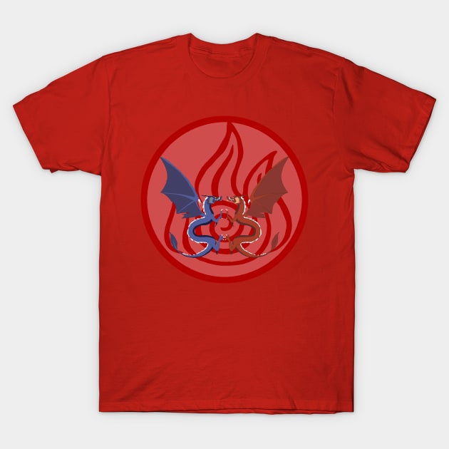 Ran and Shaw Fire Nation T-Shirt by chillayx